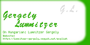 gergely lumnitzer business card